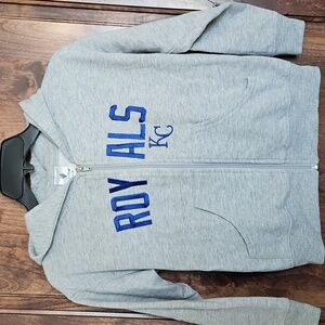 NWOT YOUTH SMALL Kansas City Royals zip up hoodie